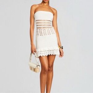 Retrofete Vali Crochet Pearl Dress